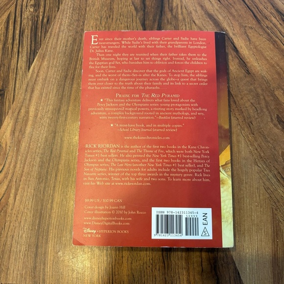 📚2/$12📚 Kid’s Novel The Red Pyramid (Kane #1) by Rick Riordan - Picture 2 of 4